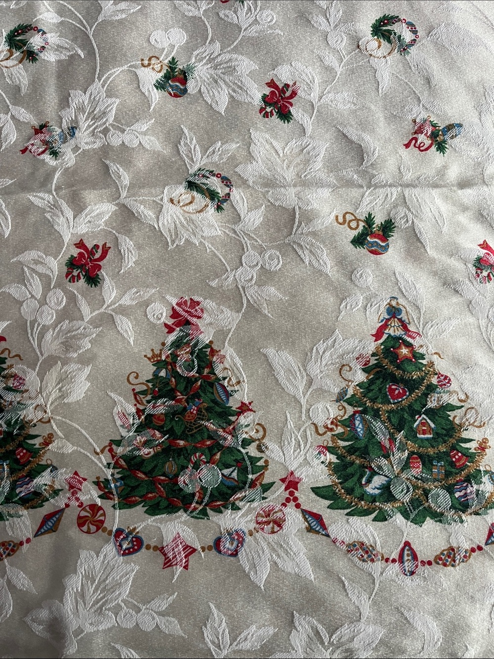 Christmas tree tablecloth